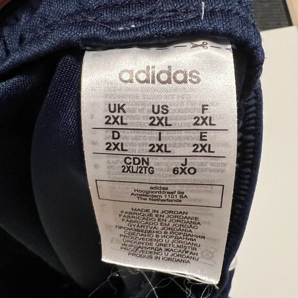 Adidas Aeroready Track Pants Athletic Soccer Zip Ankle Blue Men's size XXL - Picture 3 of 8